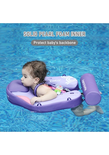 Mambobaby Şişme Olmayan Bebek Yüzme Şamandırası Yumuşak Mt3148pu-1 Mor