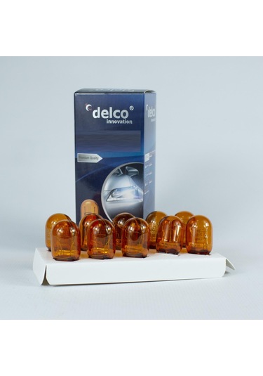 Delco U.s.a T20 Naturel Amber Ampul Wy21w Tek Duy 12 Volt 10 Adet