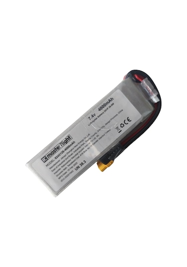 7.4v Li-po Pil - 4000mah 40c 2s Lityum Polymer Batarya