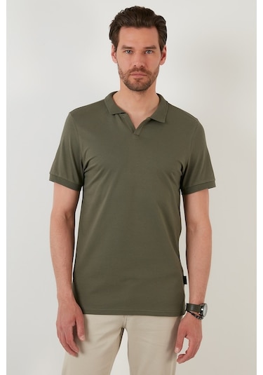 Buratti Regular Fit Pamuklu Erkek Polo Yaka T Shirt 5902141 Haki