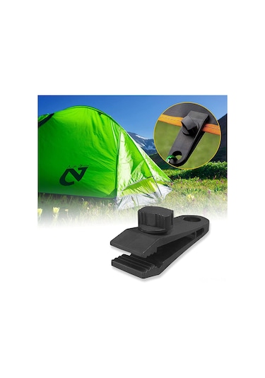 Tenfowee Güçlü Kilitleme Kancaları Ve D Kilitleri - Çadır, Perde, Örtü Sabitleyici Aparatları 12 Adet Siyah