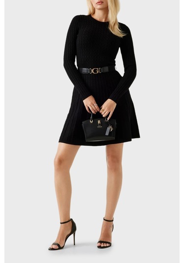 Guess Bayan Elbise W5bk68 Z2yj2 Jblk Siyah Siyah