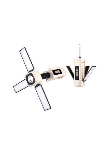 Myinkai Yüksek Güçlü Katlanabilir 3 Işık Modu Taşınabilir Fener Gri