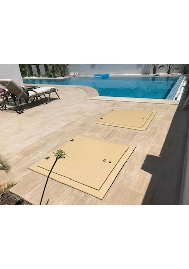 Mermer Üstü Polyester Makine Dairesi Kapağı 100X100 cm