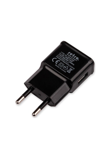 Retro RWA-U02B 5V 2.1A Usb Şarj Adaptörü - Siyah