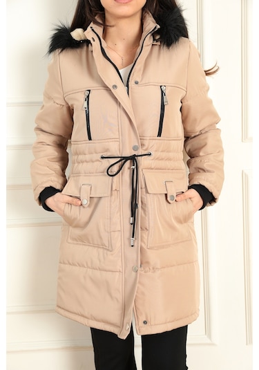 Modaplaza Kadın Bondit Mont 4201- K23mflx4201mntvizon K23MFLX4201MNTVİZON Vizon