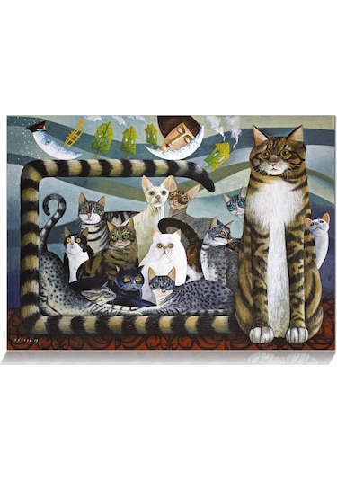 Star Puzzle 500 Parça Kedi Ailesi Puzzle