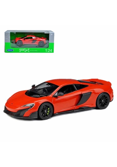 Welly 1/24 Mclaren 675lt Turuncu Metal Model Oyuncak Araba