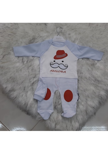 Bıyıklı Patikli Tulum Mavi