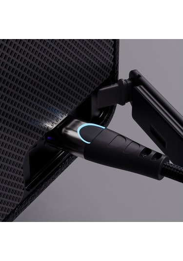 Lenyes S875 Elegance Serisi Rgb Işıklı Taşınabilir Su Geçirmez Tws Bluetooth Hoparlör V5.3 40w Siyah