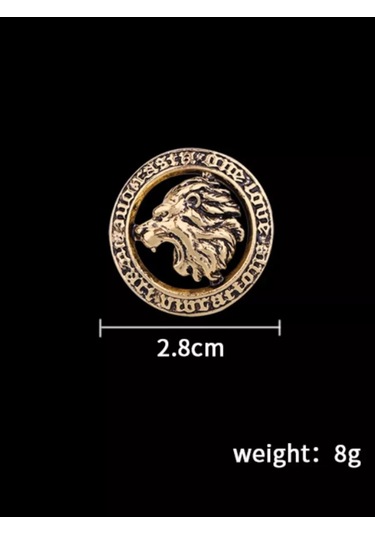 Olfil Broş-mini Aslan Asil Stil 221400943 Altın Rengi