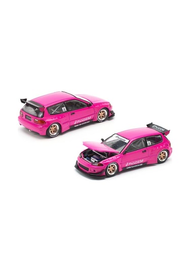 Pop Race 1/64 Pandem Honda Civic Eg6 - Pembe / Pre008