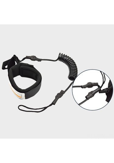 Neevoyu Tpu Malzeme Sürf Tahtası Güvenlik Kemer, 55.5-160cm Uzunluk, 5mm Çap, Ayak Bileği Döngüsü, Turuncu Renk