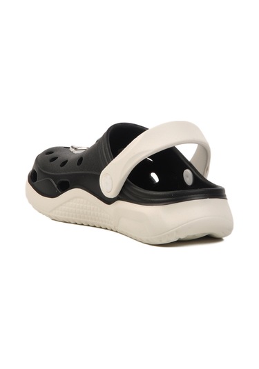 Siyah Beyaz Kız Çocuk Sabo Terlik Stella F Siyah-beyaz