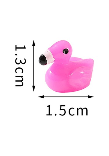 Suntek Mini Flamingo Heykelcik Peri Bahçe Dekorasyon Minik