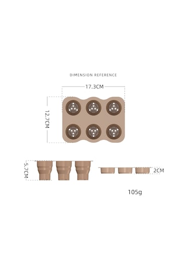 6 Delikli Fidanlık Kutusu Küçük Sebze Çiçek Bitki Nefes Alabilir Büyüyen Tepsi Silikon Katlanır Kreş Tencere Kahverengi