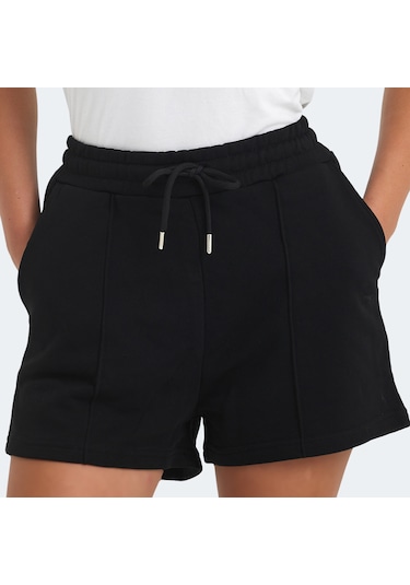 Slazenger VIXI Kadın Cepli Siyah Şort