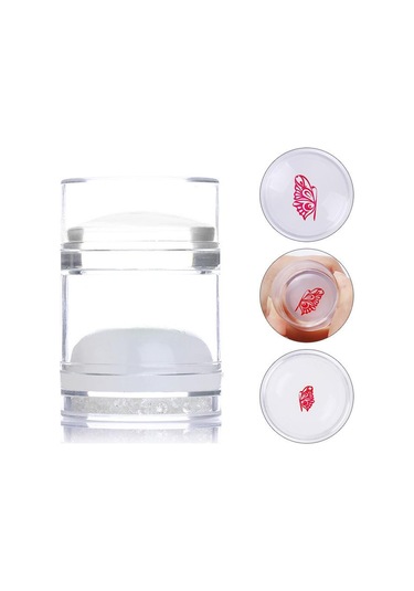 Çift Silikonlu Stamping Baskı Ve French Uygulama Mühürü 009
