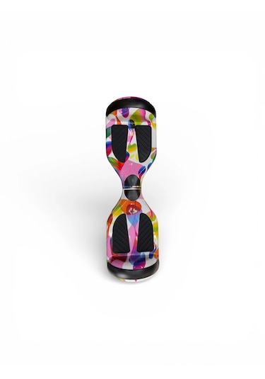 Elektrikli Kaykay Hoverboard Bluetooth Hoparlörlü 6.5 Inch Otomatik Akıllı Denge RS-S5 -Rainbow Mix