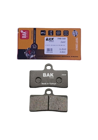 Bak Brakes Fmb-040 Cf Moto Sr 250, Cl-x 250, Nk 250. Ön Fren Balatası Organik Kalite Fmb-040