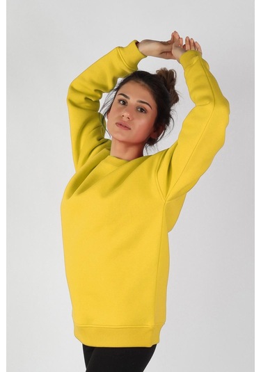 Kadın Sıfır Yaka Sweatshirt 001