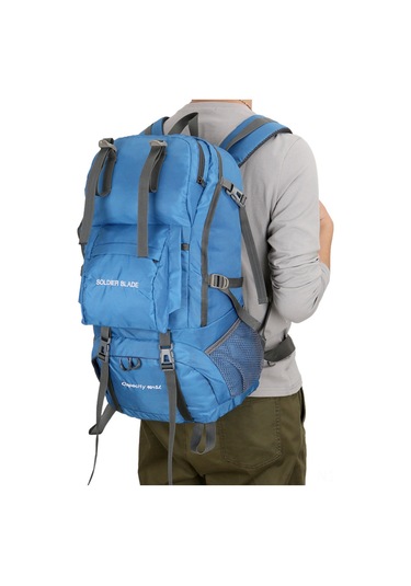 Yunboo 45l Dayanıklı Nylon Sırt Çantası - Su Geçirmez, Ayarlanabilir Askılı, Bol Bölmeli Kırmızı