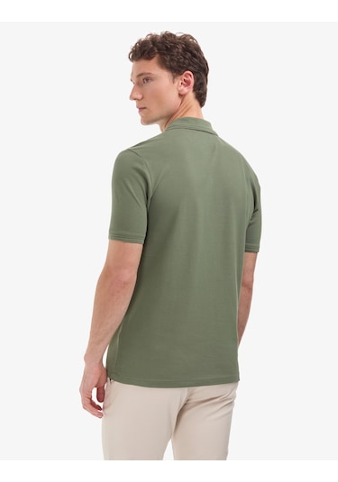 Pierre Cardin Erkek Haki Tişört Basic 50325312-vr027