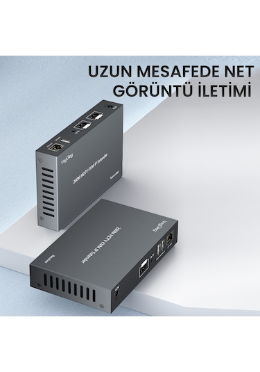 Veggieg 1080p Full Hd 60hz Hdmı Kvm Ip Extender 200 Metre Cat5e/6 Hdmı Menzil Genişletici Uzatıcı