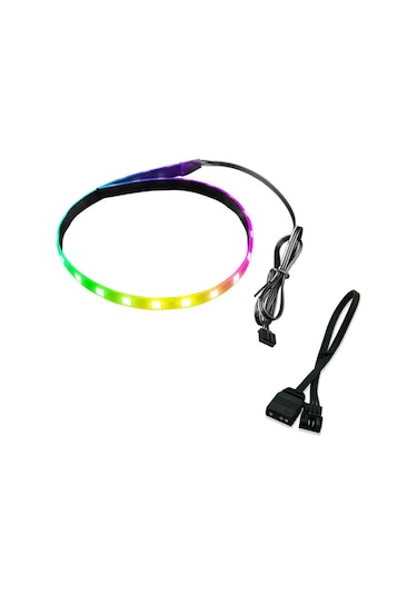 Coolmoon 4 Pin To 5V 3 Pin Manyetik RGB Kablolu Kasa Led Işık