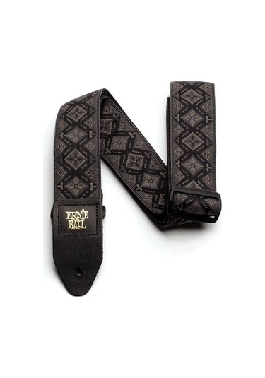 Ernıe Ball P04093 - Regal Black Jacquard Gitar Askısı