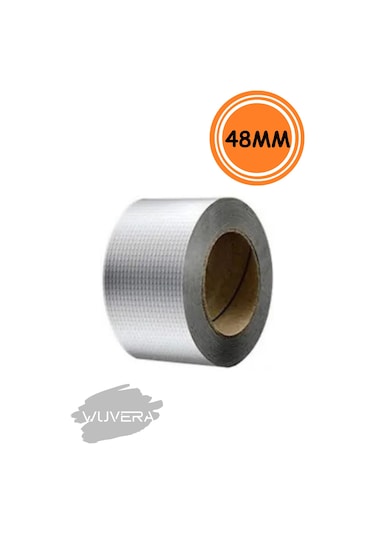 Wuvera Süper Güçlü Su Sızdırmaz Çamur Bant 48mm X 2m Tamir Çatlak Boru Bandı. Çatı Izolasyon Bandı - 48mm X 2m