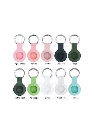 Airtag Uyumlu Kılıf & Anahtarlık - Silikon Kılıf - 21 Renk