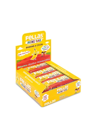 Fellas Muz ve Kakaolu Mini Kids Bar 12 x 28 G