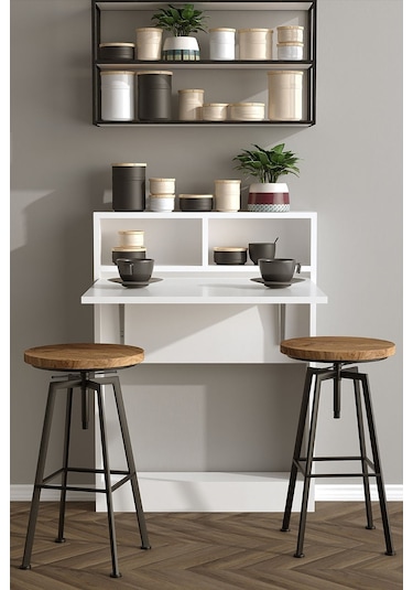 Decormet Bracked Çok Fonksiyonlu Masa Beyaz beyaz