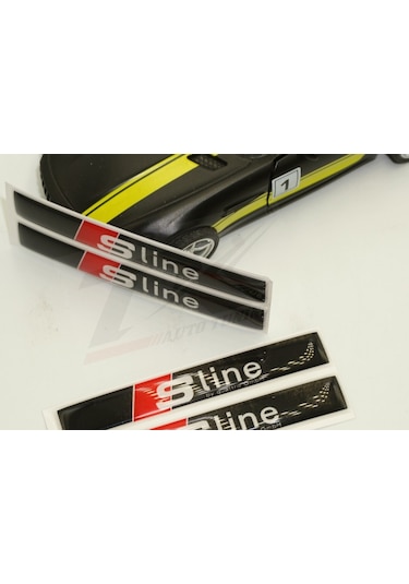 Audi S Line Logo 3M 3D Damla Silikon Torpido Bagaj Çamurluk Logo