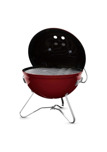 Weber Smokey Joe Premium 37 Cm Crimson Kırmızı Tuck-n-carry Kapak Kilidi Portatif Kettle-124 Siyah