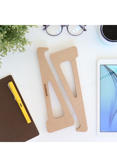 Hanwood Laptop Yükseltici Ahşap Stand