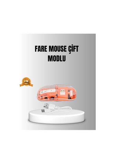 Çift Modlu Kablosuz Bluetooth 5.0 + 2.4ghz Mouse 3 Cihaz Bağlantılı, Hızlı Geçiş Düğmeli Najmaddin