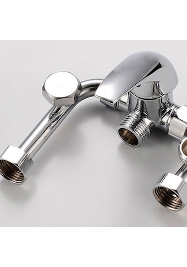 Lebıhmurah Bf81 Flyeer 2020 U-şekilli Dirsek Elektrikli Su Isıtıcı Karışım Vanası Ming Monte Soğuk Anahtarı Duş Bataryası Giriş Tüpü Aksesuarları Gümüş