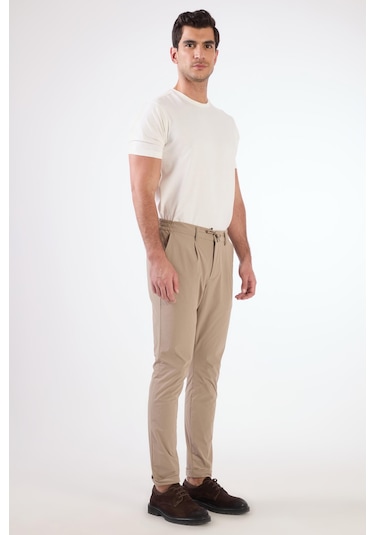 Dufy Pileli Jogger Pantolon Vizon