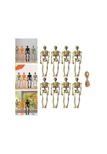 Homyl Cadılar Bayramı İskelet Figürleri Kafatası Heykelleri 14cm