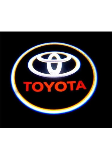 Toyota Araçlar 2 Adet İçin Pilli Yapıştırmalı Kapı Altı Led Log