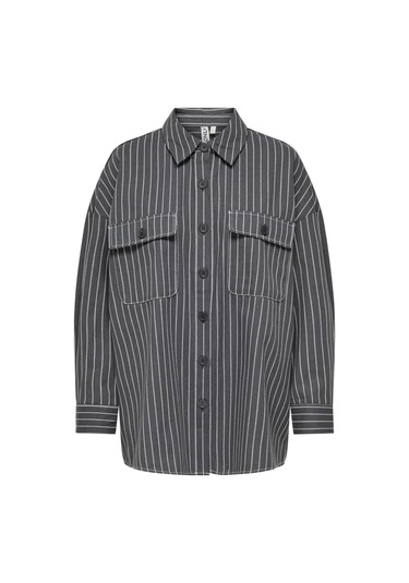 Onldollas L/s Strıpe Shırt Cc Pnt Gri15328496 001