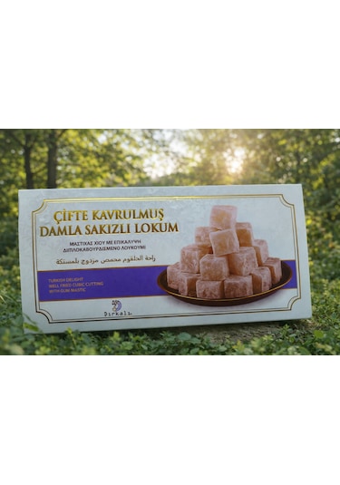Dırkalı Çifte Kavrulmuş Damla Sakızlı Lokum 250 G