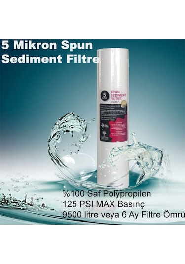 Şebeke Daire Bina Girişi Su Arıtma Sistemi 3Lü Süper Ekonomik Set