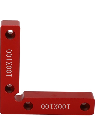 Maiyame Alüminyum Allyumun 90 Derece Konumlandırma Açı Çizgisi, 100x100mm Hassas Tahta Ve Metal İşi İçin Dik Açı Tespit Aracı