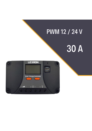 Lexron 30a Pwm Şarj Kontrol Cihazı 12/24v