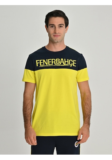 Fenerium Erkek Trıbun Robalı Fenerbahçe Tshırt Sarı