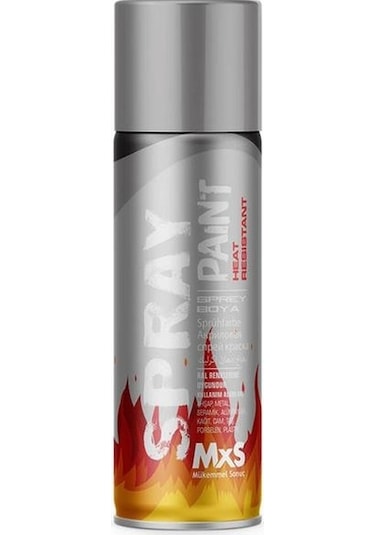 Mxs Isıya Dayanıklı Sprey Boya Gümüş Renk 400ml