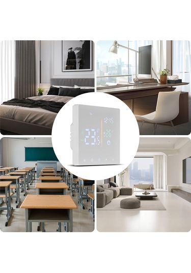 Springsun Akıllı Termostat - Wifi Bağlantılı, Programlanabilir Sıcak Su Ve Elektrikli Isıtma Kontrol Cihazı